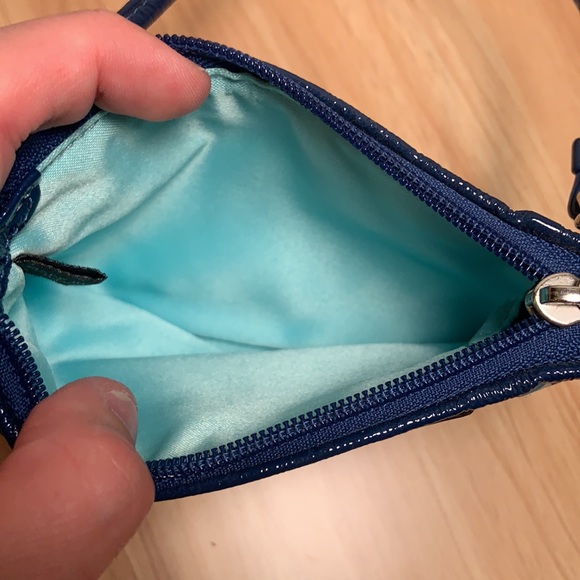 Coach Poppy Wristlet in Blues and Greens - Picture 3 of 3